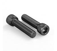 M8-1.25 x 60mm Socket Head Cap Screws, Class 12.9 Alloy Steel, Black Oxide, Fully Threaded, DIN 912, 10 PCS