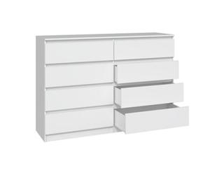 M8 140 Large Malwa Chest Of Drawers White