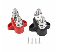 M8 2 Pack Battery Junction Post, Flame-retardant Nylon/Copper Terminal Post Single Stud Busbar for Trucks RVs Boats