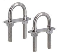 M8 28mm x 75mm U-Bolt/N-Bolt Stainless Steel Marine Grade Boat Trailer 2 Pack
