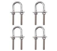 M8 28mm x 94mm U-Bolt/N-Bolt Stainless Steel Marine Grade Boat Trailer 4 Pack