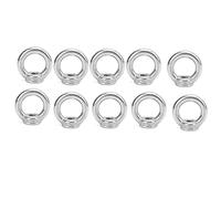 M8 304 Stainless Steel Lifting Eye Nut, Lifting Eye Nut Ring with Threaded Loop Hole for Cable Rope Lifting, Rustproof Marine Grade Hardware for Indoor Outdoor Use