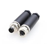M8 6 Pin Male & Female A Code Plug Industrial Circular Sensor Connector Aviation 8mm Waterproof IP67 Connector