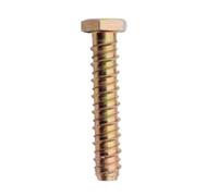 M8 (8mm) MultiScrew Masonry Concrete Anchor Screw Bolts with Hexagonal Head Hex Lightning Thunderbolt Ankerbolt (12, M8 x 60mm)