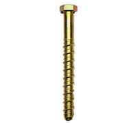 M8 (8mm) MultiScrew Masonry Concrete Anchor Screw Bolts with Hexagonal Head Hex Lightning Thunderbolt Ankerbolt (12, M8 x 130mm)