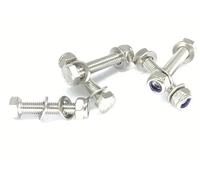 M8 A4 316 STAINLESS STEEL MARINE GRADE BOLTS NYLOC LOCKING NUT WASHERS SET SCREWS (PACK OF 5) (M8 X 75mm)
