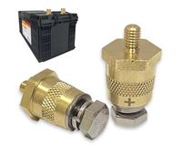 M8 Battery Post Adapter | Versatile Threaded Terminal Stud End M8 Thread Brass Side Post | Sturdy Battery Terminal Brass Post Adapter Standard Side Post for Trucks Marines