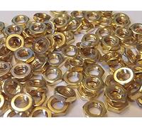 M8 BRASS HALF NUTS SOLID BRASS (8mm NUTS 12-PACK)