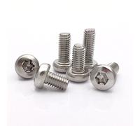M8 Button Head Torx Socket Cap Machine Screw,304 Stainless Steel,Pack of 8-piece (M8 x 45mm)