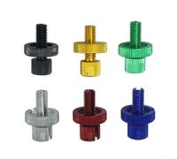 M8 Clutch Cable Adjuster Screw for Motorcycle Aluminum Alloy(Black)