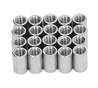M8 Coupling Nut, Stainless Steel Round Rod Connector Nut, 304 SS Female Thread Extension Nut for Mechanical Maintenance, Home Decoration & Pipeline Repair