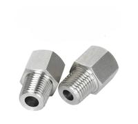 M8 Female to Male M5 6 10 12 1/8" 1/4" 3/8" BSPP BSPT Hex Reducer Bushing 304 Stainless Adapter High Pressure for Gauge(M8x1.25 Female,M12X1.75 Male_Female to Male)