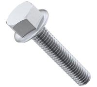 M8 Flanged Hex Head Bolts (8mm) A2 Stainless Steel Flange Bolt DIN 6921 Fully Threaded Hexagon 10 pcs M8 x 50mm