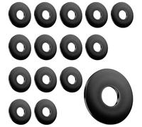 M8 Flat Washers Black, 15PCS Stainless Steel Penny Washers, 8mm x 16mm O Ring Washer, Spacer Repair Washer for Screws and Bolts, Plain Round Metal Gasket Washe for Home