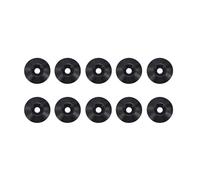 M8 Go Kart Countersunk Washer, 10 pcs 33mm I.D x 8mm O.D. CNC Machined Billet Cup Washer for Race Kart Seat (Black)