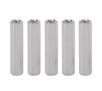 M8 Hex Coupling Nut, Stainless Steel Connector Nut for Threaded Rod and Bolt, Rust - Resistant 304 SS Coupling Nut Kit with Hex Drive, for Home Decoration Machinery Maintenance