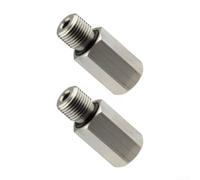 M8 Hydraulic Brake Hose Adapter M8xP0.75 for E-Bike | M8xP0.75 thread fit, easy install, e-bike compatible, silver finish, prevents oil leaks(2 Adapter Screws)