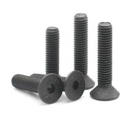 M8 M10 16/18/20-100mm Carbon Steel Hexagon Socket Flat Countersunk Head Screw Bolts Hex 2/5Pcs(90mm,M10 (2pcs))