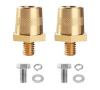 M8+M10 Battery Pole Adapter Kit, Battery Terminal Connector Adapter, Thread Installation Battery Tone Post Adapter, Battery Side Terminal Charging Posts, Negative Positive Extender for Car Motorcycle
