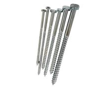 M8 M10 M12 Long 300mm Galvanized Carbon Steel Outer Hexagon Extra Screw Extended Self Tapping Wood(260mm(1PCS),M10)