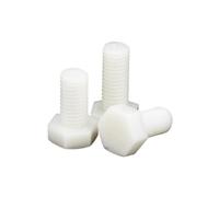M8 M10 M12 White Nylon External Hex Head Knurled Plastic Bolt for Insulation Use Customizable Screws Durable(M12x30 10pcs)