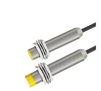 M8 M12 M18 M30 Inductive proximity switches,NPN PNP NO NC,3wire,DC10-30V,2m PVC Cable 2mm 4mm Flush Non-flush Metal Detection(M18 Flush,DISTANCE 8MM_PNP NC)