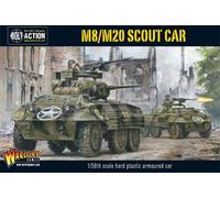M8/M20 Greyhound Scout Car - 1:56 / 28mm Plastic Scale Model Armoured Car For Bo