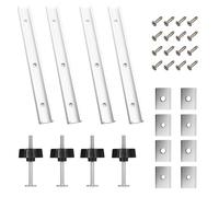 M8 M6 400mm Guide Rail T-Slot Rail Mounting Rail Sliding Rail Aluminum Track Sliding Rail T Track Mitre Track Equipped with 4 Handles M8 Sliding Block