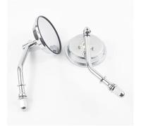 M8 Motorcycle Rearview Mirror Retro Rear Mirrors Round Side For Dyna Bobber Chopper Sportster Old School Touring