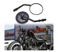 M8 Motorcycle Round Rearview Mirror Side Mirrors Retro Rear Mirrors For Harley For Dyna For Bobber For Chopper For Sportster For Old School For Touring,Motorcycle Accessories