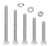 M8 Nuts And Bolts Set,Stainless Steel Hex Bolts Sets With Washers,Longer Machine Screws Assorted,Fully Threaded Bolts For Car,Bike,Furniture,Ship,Construction,Mechanical(50/60/70/80/90mm)(M8)
