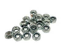 M8 Nyloc Nut, 8mm Locking,Steel Grade 8 High Tensile, Nylon Insert, Pack of 20 Nylon Insert Lock, Self-Locking Nut for Bolts & Screws