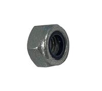 M8 Nylon Insert Lock Nut Nyloc Type - Galvanised Mild Steel DIN985 - Pack Size : 10