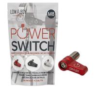 M8 Power Switch by Low Boy - Bass Drum Beater Quick Release Thumb Screw. Fits Gibraltar, Pearl, Yamaha, and Tama pedals. (Red, M8-1 Pack)