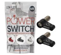 M8 Power Switch by Low Boy - Bass Drum Beater Quick Release Thumb Screw. Fits Gibraltar, Pearl, Yamaha, and Tama pedals. (Black, M8-2 Pack)