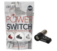 M8 Power Switch by Low Boy - fits Gibraltar, Pearl, Yamaha, and Tama pedals. Bass Drum Beater Quick Release Thumb Screw (Black, M8-1 Pack)