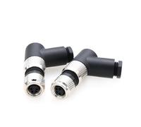 M8 Right Angle 4 Pin Female Coded Industrial Circular Plug Sensor Connector Aviation 8 mm Waterproof IP67 Connector