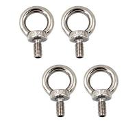 M8 Ring Shape Lifting Threaded Eye Bolt 304 Stainless Steel for Eye Nut Fastener-4 Pack