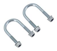 M8 Round Bend U Bolt 34mm x 64mm Width x Length Pipe Clamp Fixing 2pc