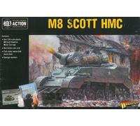 Warlord Games US Army M8 Scott HMC Light Tank - 1:56 / 28mm Plastic Scale Model Tank for Bolt Action Highly Detailed World War 2 Miniatures