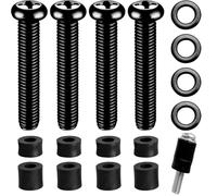 M8 Screws for Samsung TV M8 x 30 mm Pitch 1.25mm TV Mounting Bolts Screws with 15mm Spacers Work with Samsung 42“ 50" 55" 60" 65" 70" 75" 82" TV Black