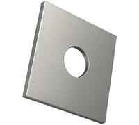 M8 Square Plate Washers (Pack of 10) Rectangular Washer with Round Hole Zinc Plated Steel Metal Flat Gaskets Galvanized Fasteners for 8mm Bolts Nuts Construction Heavy Duty DIN436 (8mm x 30mm)
