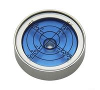 M8 Thread Bubble Level 30x8mm Aluminium Alloy, Measuring Tool Minimising Parallax Errors for Leveling Picture Frames, LCD Mounts and Cameras(Silver and Blue)
