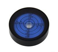 M8 Thread Bubble Level 30x8mm For Spirit Level for Picture Frames Camera LCD Mounts For Precision Measurement Tool with Aluminum Alloy Body and Clear Vial(Black and Blue)