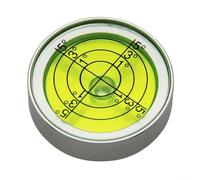M8 Thread Bubble Level, 30x8mm Mini Level for Adjusting Picture Frames, Camera, and LCD Mounts, with Aluminum Alloy Body for Measurement(Silver and Green)