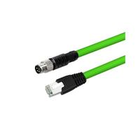 M8 To RJ45/4-core A-type Coded Network Cable With Aviation Plug(4P- male,5M)