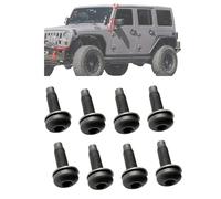 M8 Torx Screws Bolts fit for Jeep Wrangler JK 07-18,Extra Long M8 Bolts Applied to Light Brackets on Pillars| Windshield Frame | Hard Top | Roll Bar | Hard Door Hinges | 8PCS