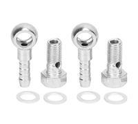 M8 Turbocharger Banjo Hose Bolt Brake Line Fittings Adapters Washers Stainless Steel Kit for 4-5mm Hoses Engine Brake System