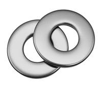 M8 Washers 100 Pack, M8 x 16mm OD Flat Washer, 304 M8 Stainless Steel Washers Flat, 1.5mm Thickness, Metal Round Flat Spacer Repair Washer for Screws and Bolts