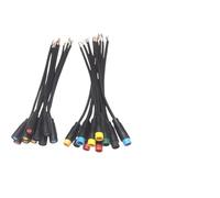 M8 Waterproof Connector 2-6 Pin Electric Bike Cable 30Cm Male Female Ip20 24Awg Copper Core For Ebike Battery Motor Wiring
